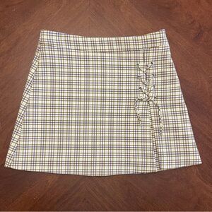Girls ZARA Kids Plaid Skirt Size 6 Adjustable Waist